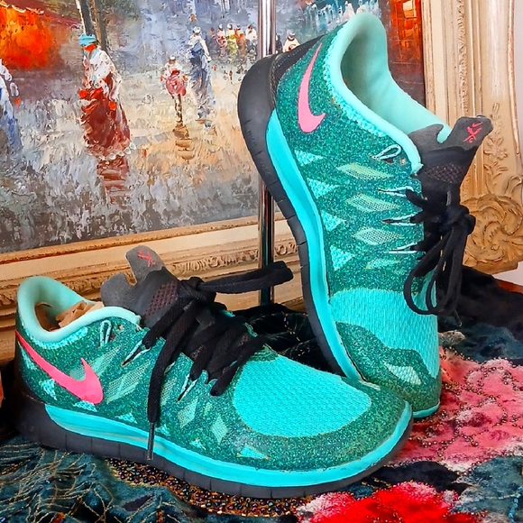 Nike Shoes - The Nike Free 5.0 2014 revolutionizes barefoot-like running Teal Lt. Wt. Wmns7